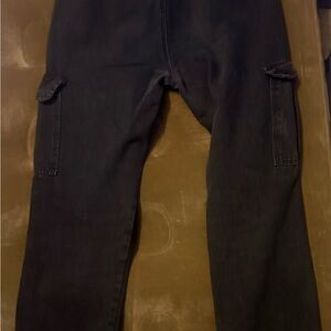 SHEIN, size L, Black Cargo Jeans.
